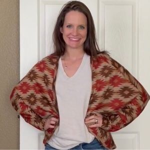 aztec western pattern women’s cardigan M/L